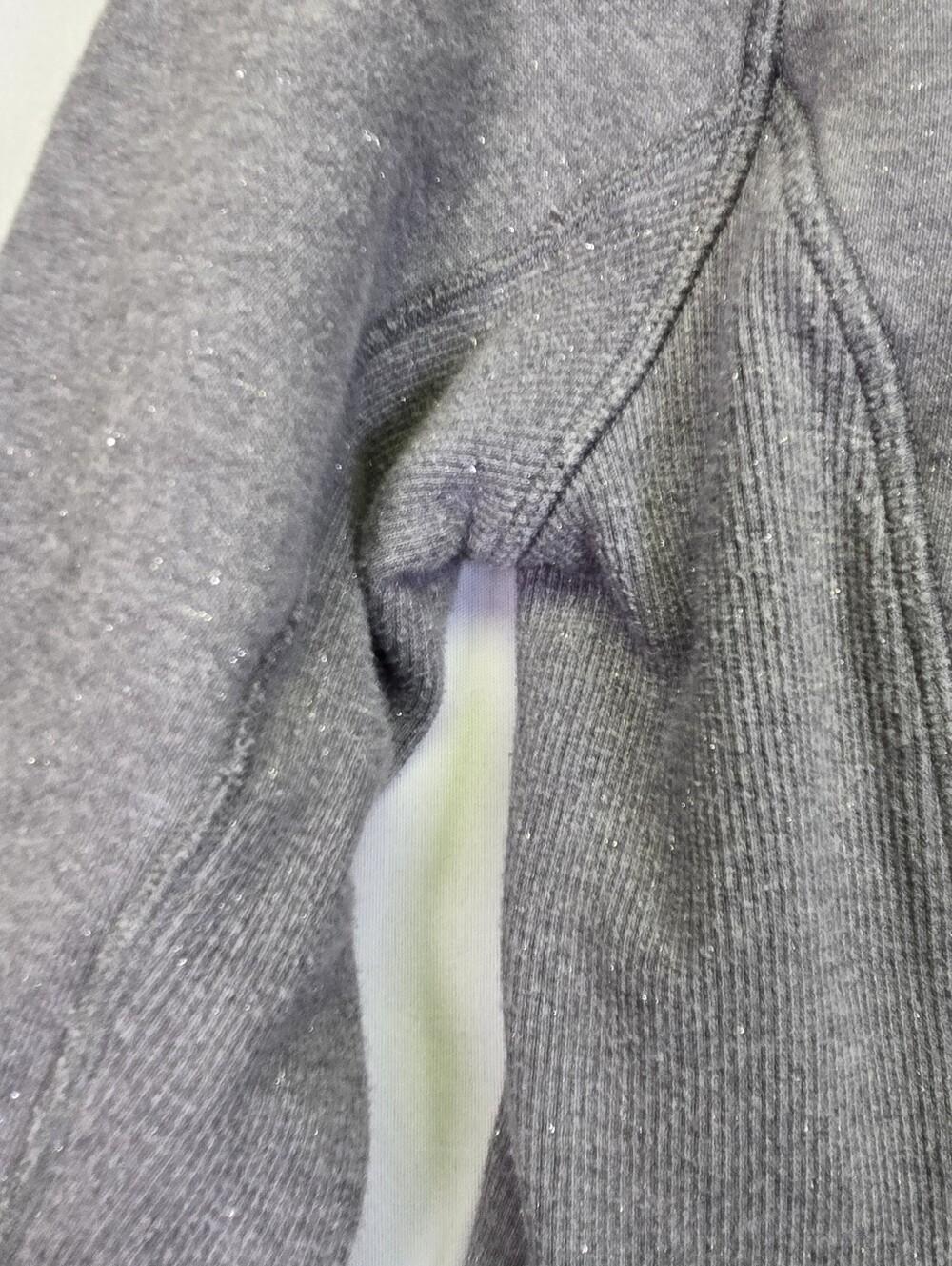 Lululemon Scuba Jacket Full Zip Hoodie Size 8 Grey Sparkle - Picture 14 of 16